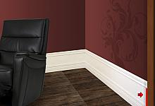 Listwa zamykająca D w okleinie PVC